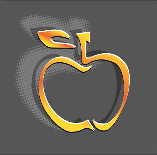 简约苹果logo