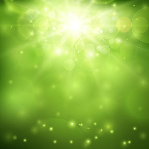 绿色星光闪烁背景图片