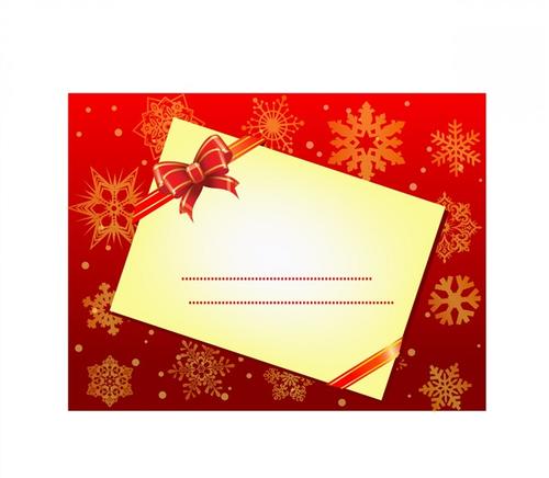 圣诞节红色雪花卡片背景图片