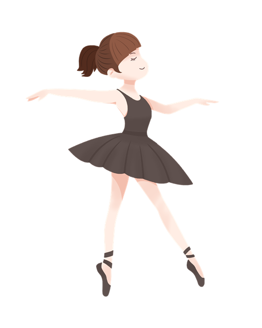 跳芭蕾舞的女孩动漫图片