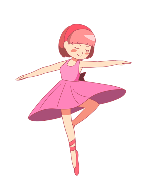 女孩练芭蕾舞