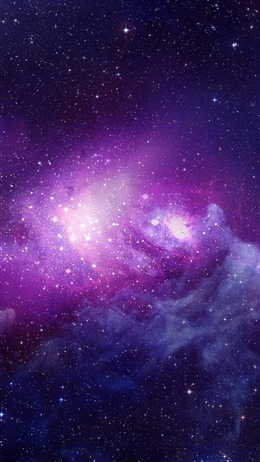 梦幻冰紫色星空少女图片