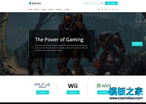 game游戏门户网站模板