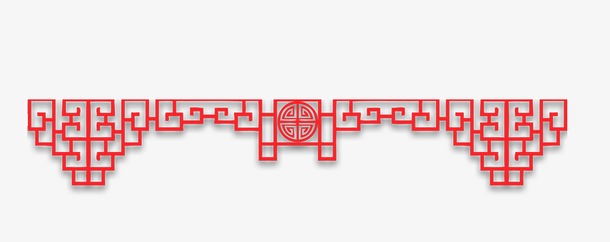 中式镂空花纹边框