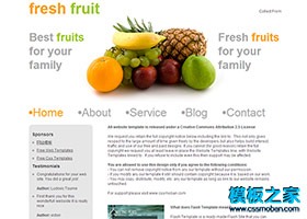 新鲜水果店网站模板