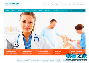健康医疗仪器材公司网站模板