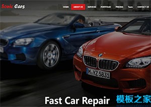 汽车维修公司网站模板