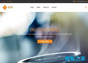 图文宣传餐饮行业网站模板