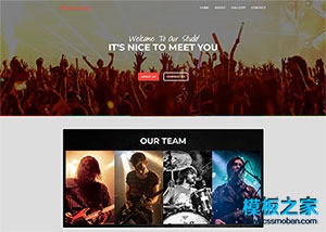 演唱会演出音乐宣传html网站模板