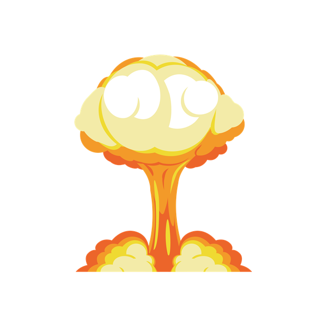 卡通蘑菇云图片
