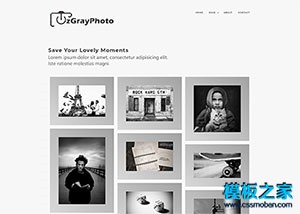 黑白调摄影工作室网页模板