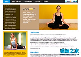 女性瑜伽企业网站模板