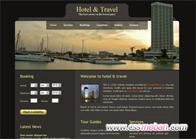 连锁酒店企业网站模板