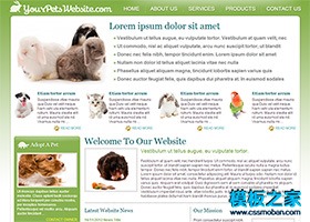 宠物世界网站模板