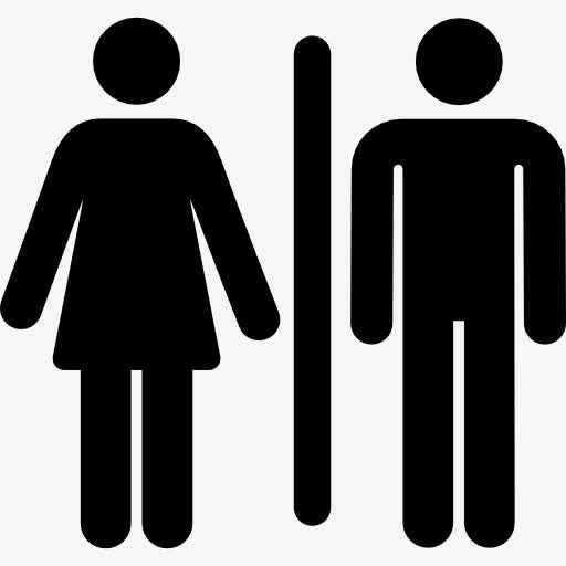男女厕所矢量图标标志