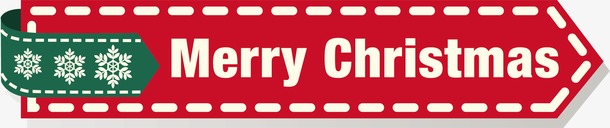Merry Christmas红色标签