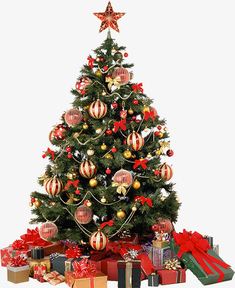 喜庆圣诞树装饰
