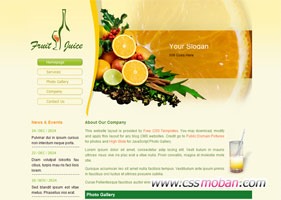 水果食物类网站模板