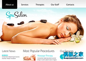 spa美容护肤馆企业网站模板