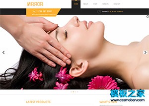 美容spa护肤企业网站模板