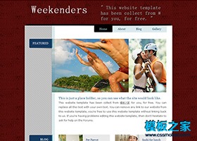 休闲运动企业网站CSS模板