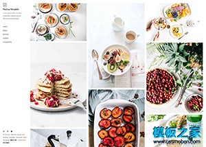 简约美食摄影工作室网站html5模板
