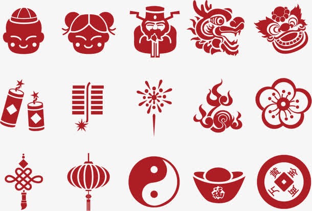 中国新年元素logo