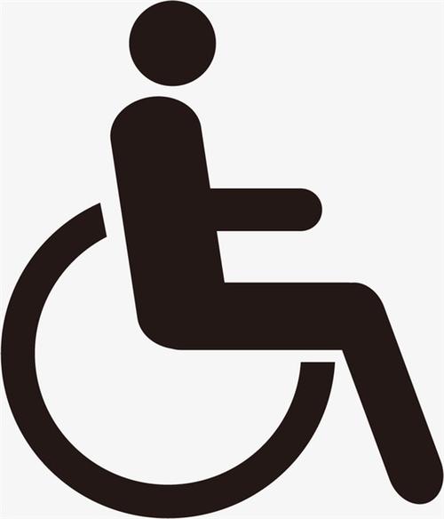 残疾人设施标志线性图标