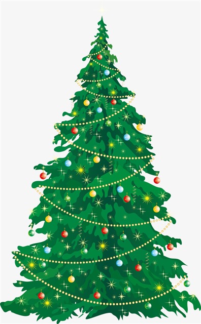 绿色圣诞树免抠png