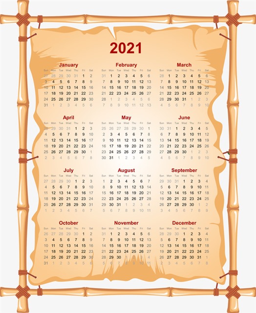 创意2021新年日历