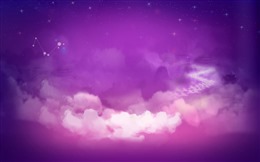 紫色星空壁纸