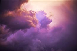 渐变紫色云层