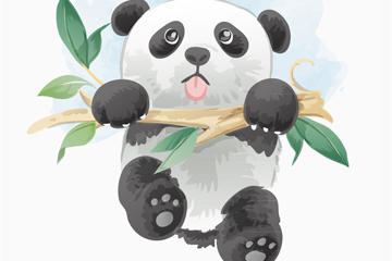 大熊猫图片卡通