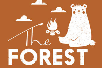 创意森林艺术字图片