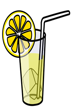 金桔柠檬水插画素材