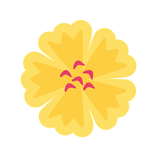黄色装饰花
