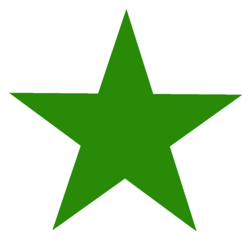绿色五角星