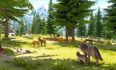 阿尔法野狼生存模拟器2023最新版图1